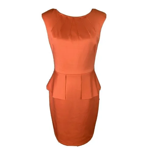 Nine West Womens 6 Dress Peplum Style Sleeveless - Picture 1 of 12